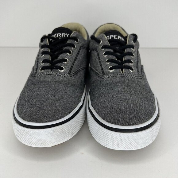 Sperry Top Sider Gray Canvas Sneakers STS13147 Low Top Men's Size 8M Sneakers - Picture 3 of 9